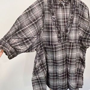 Free people Balloon Sleeve Tunic Top